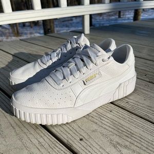 Puma Cali (White w/ Gold) Women’s Sneakers